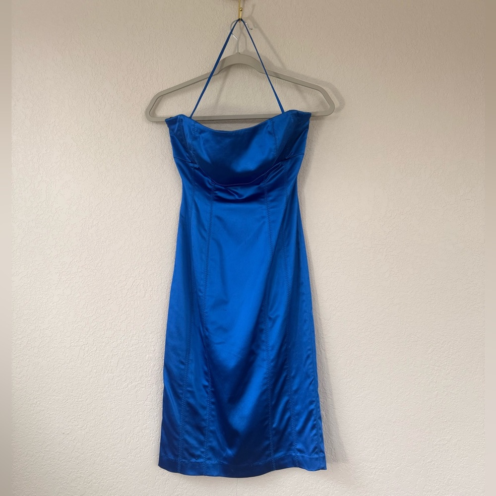 Bebe Cobalt Chic bodycon midi dress